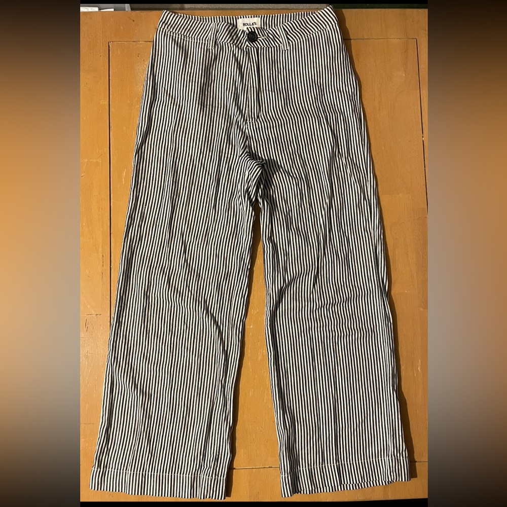 Rolla’s Cotton Linen Striped Pants